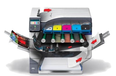 Цветной принтер OKI PRO9541DN с дополнительным прозрачным или белым тонером